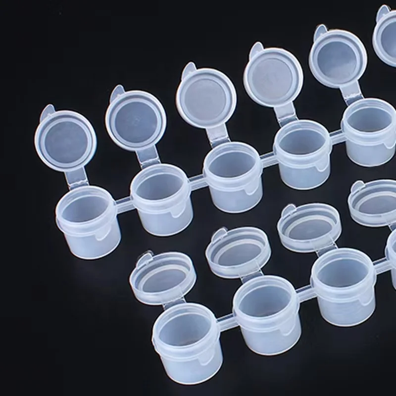 5ml Empty Bottle Paint Pot Pod Strip Watercolor Draw Pigment  Clear Container