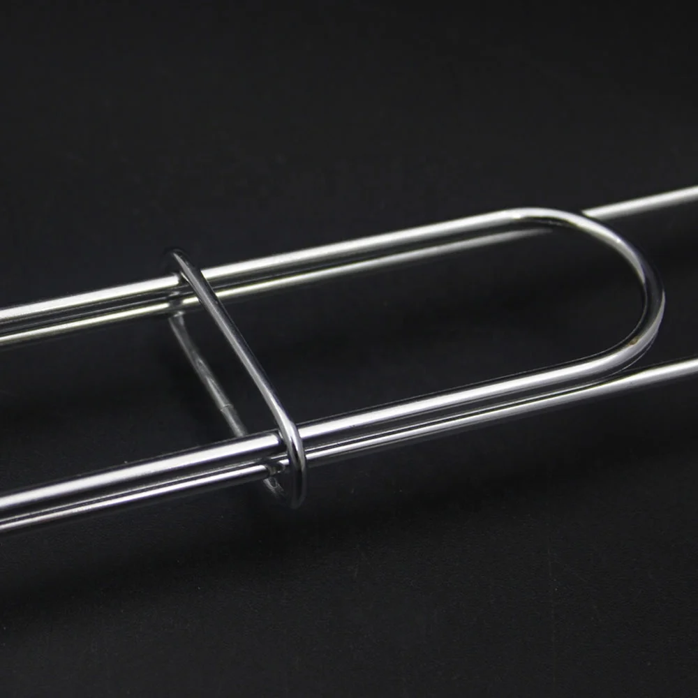 Iron Barbecue Bbq Grill Wire Mesh Net Fish Grill Chicken Roaster Clip Small 4 hamburger barbecue net