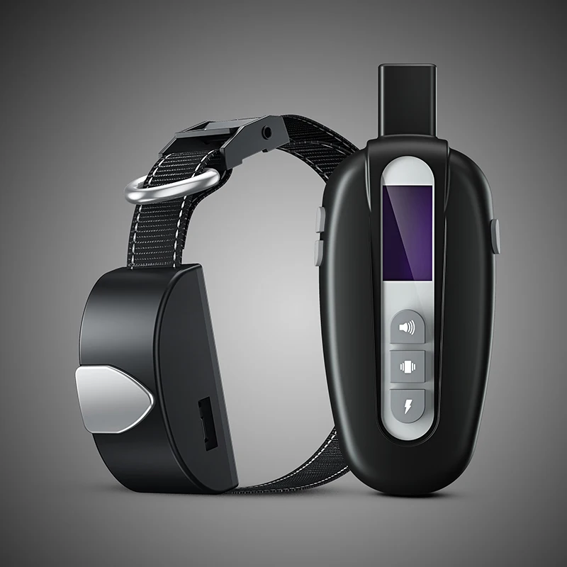 
Collier de Dressage pour Chien Rechargeable et IPX6 Etanche avec Distance de 660y avec Mode Vibration Choc Electrique, Sonore 