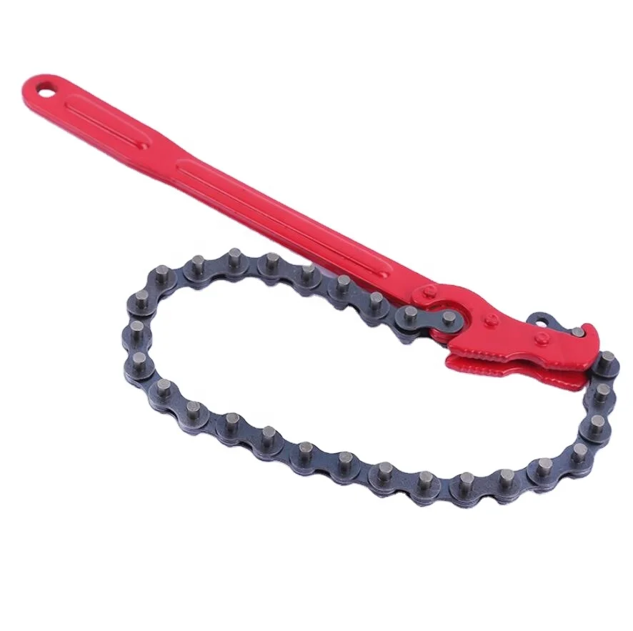 Chain Type Oil Filter Wrench Heavy Duty Adjustable Key Chain Pipe Wrench
