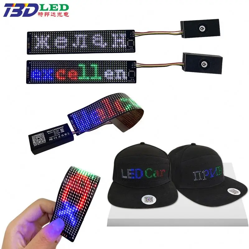 Flip Flops El Flexible LED Strip Panel Display Kids Shoe Flashing Led Curtain Light Up Moving Text App Flexible LED Screen