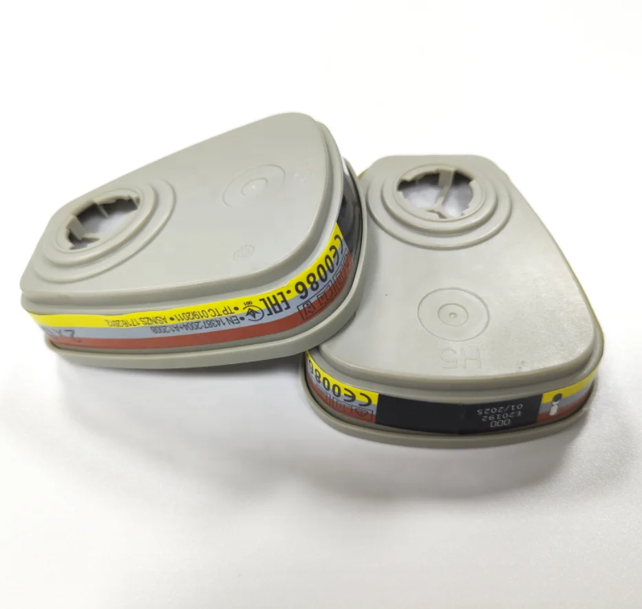 6057 Filter box against organic vapors acid gas hydrogen chloride sulfur dioxide suitable for gas mask 6200 7502 6800
