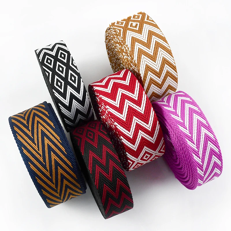 Deepeel RD197 RD200 38mm 50mm DIY Polyester Cotton Webbing Jacquard Webbing  Band Clothing Shoes And Hats Decorative Accessories