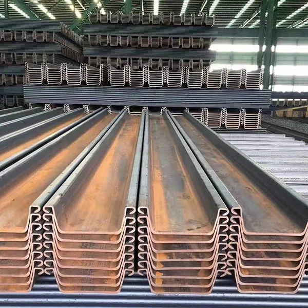 China Manufacturers  400mmx6m U Shape Steel Sheet Pile 3mm Sheet Pile Hot Rolled Sheet Pile