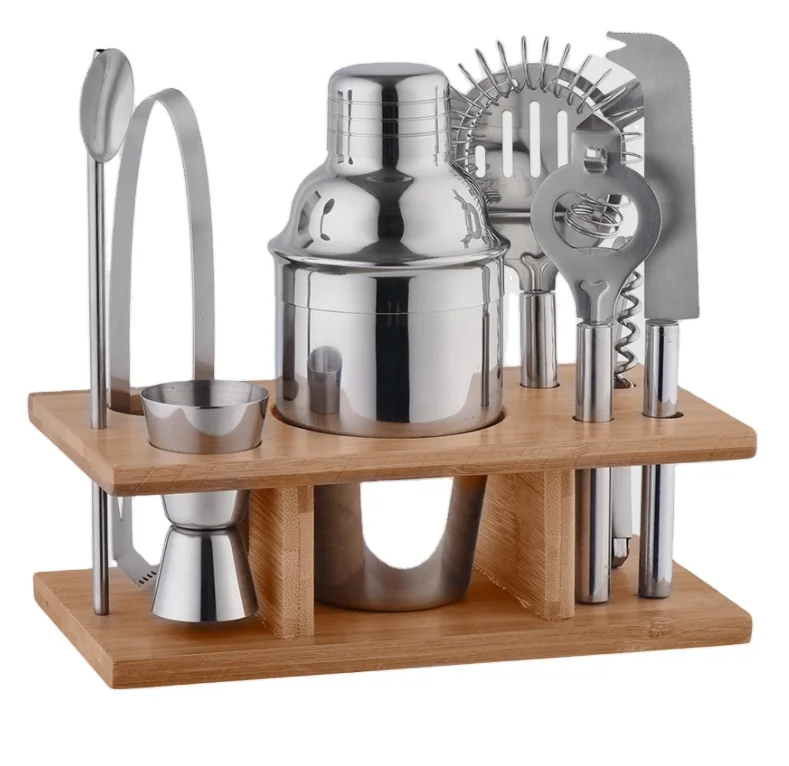 Cocktail Shaker Set Matte Black Wine Martini Drink Mixer Bartending Equipment Barware tools Bartender Kit for Home Bar