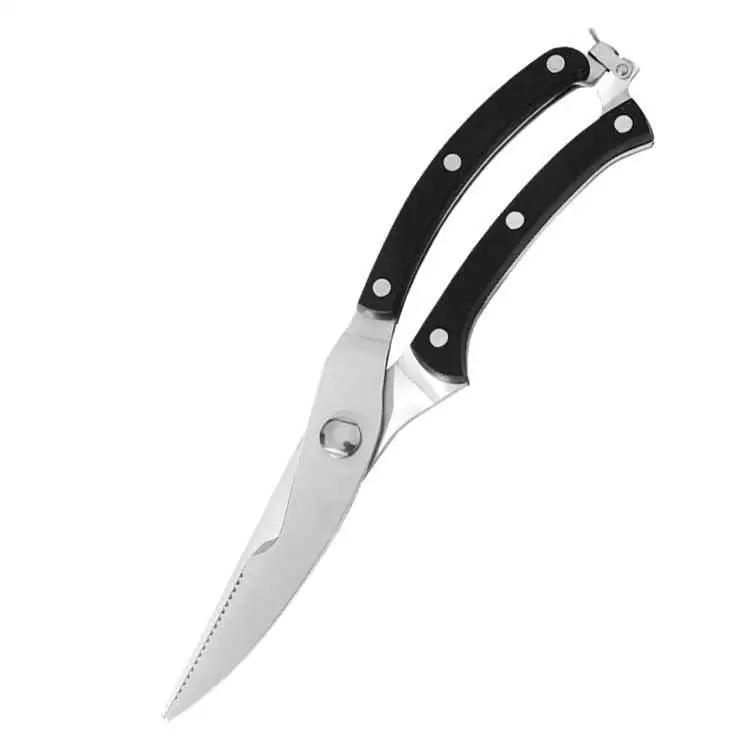 Professional Durable Stainless Steel Multifunctional Non-slip Chicken Bone Meat Vegetable Cutter Kitchen Scissors