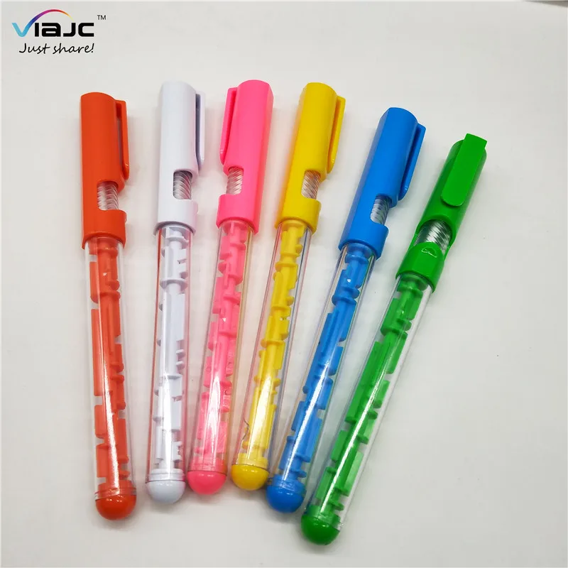 Longorgeous  2019 new design stationary and office supplies 3d Labyrinth maze phone holder pen with logo printed for students be