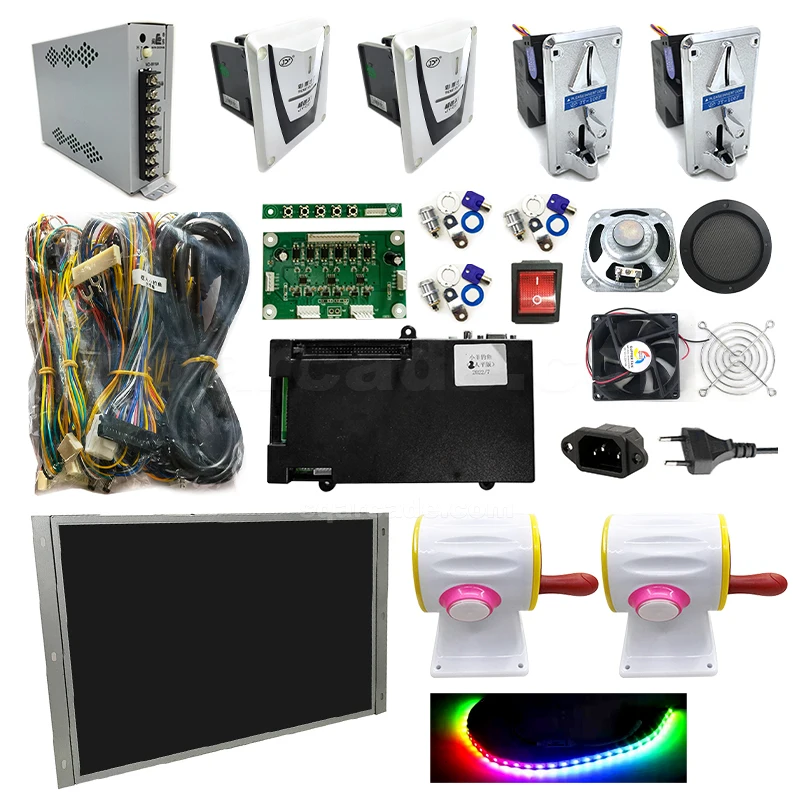 Coin Operated 2 players Sheep Fishing Kids Game Machine kit For  With Joystick Catcher Button and Motherboard With Wires Cable