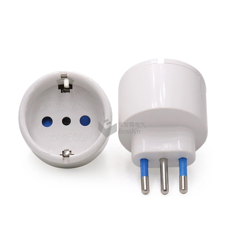 Super Reliable PC SAA Approved Italy Italian Type L to Schuko Germany France Type F plug travel adapter converter,SAA