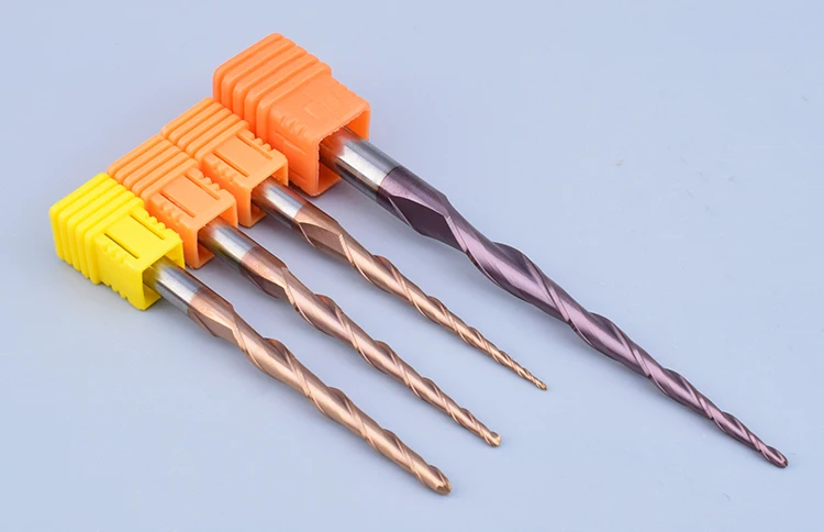 Solid Carbide 2 Flutes Tapered Ball Nose End Mill End Mills For Wood cnc tool wood router bits for wood