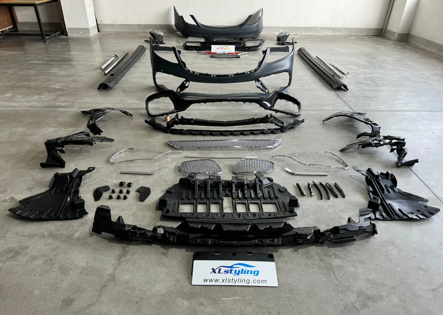 vehicle Body kit facelift car conversion bumper silver trim for Mercedes benz S class W222 13-22 upgrade to S65 type