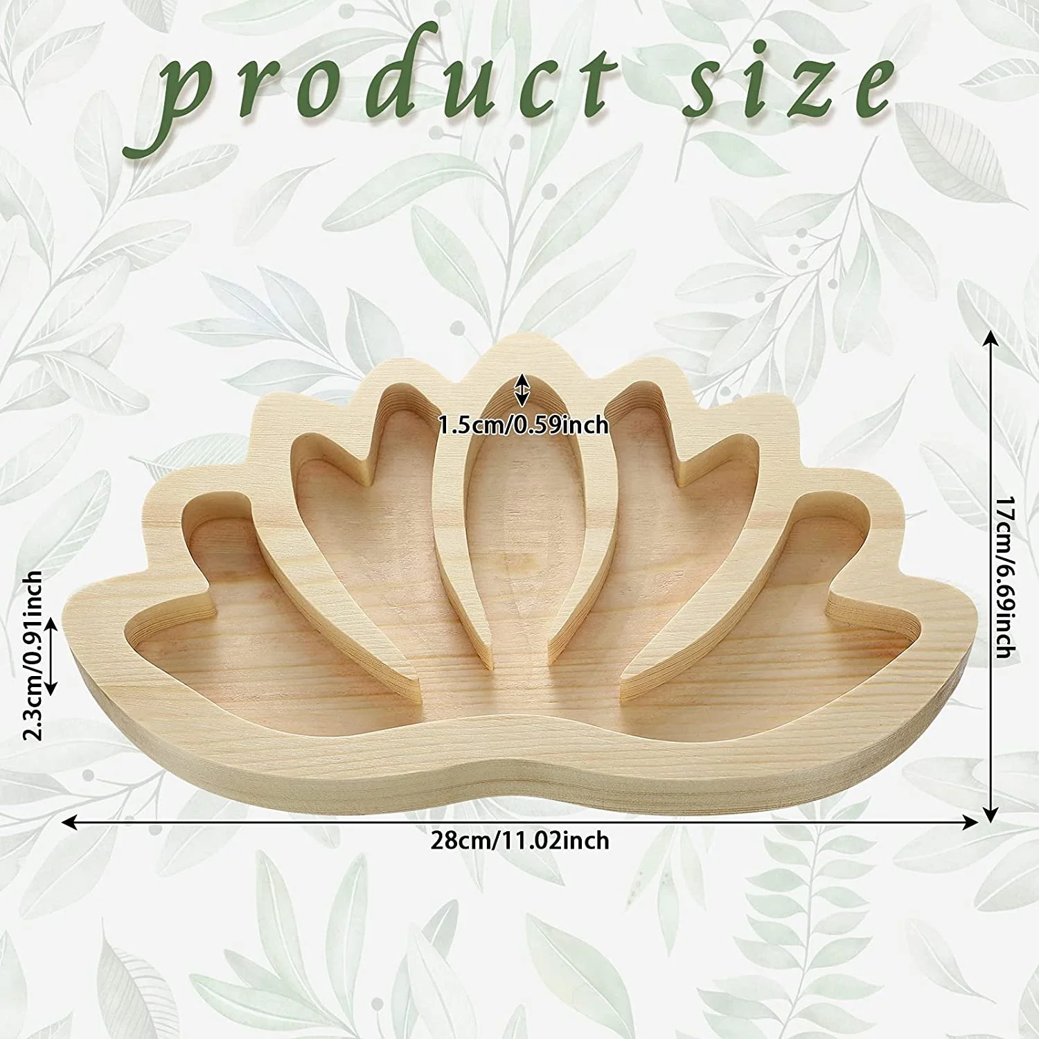 Lotus Mandala Healing Crystal Tray Wooden Rocks stones holder essential oil bottle storage Organizer wooden tray for display