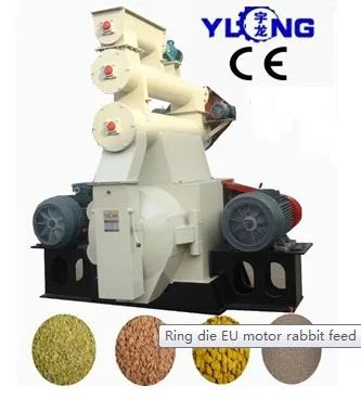  YULONG HKJ250 гранулятор для животных фрезерный станок по заводской
