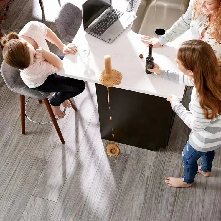 Огнеупорные и безопасные напольные покрытия Cilck SPC LVT, винные виниловые покрытия LVT