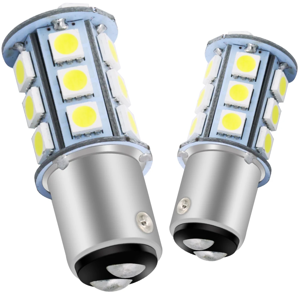 Wholesale 10-30V 198LM 1157 BA15D LED 5050 18SMD Auto White Bulb Navigation Marine Light Boat DJ160-Marine