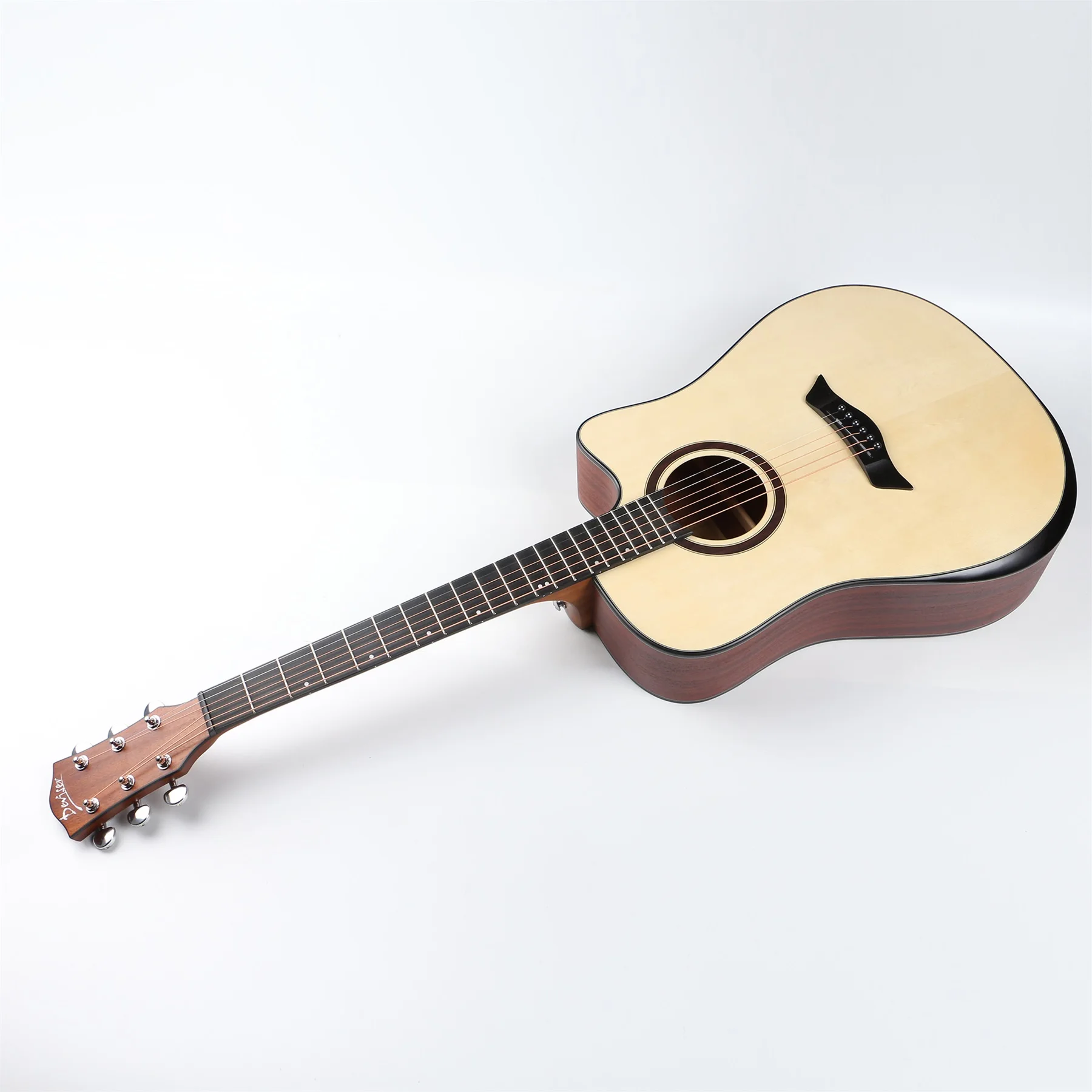 Handsome Middle-end Acoustic Guitar Spruce Top Sapele Back 40 Inch With Arm-rest Guitar Deviser Ls-560