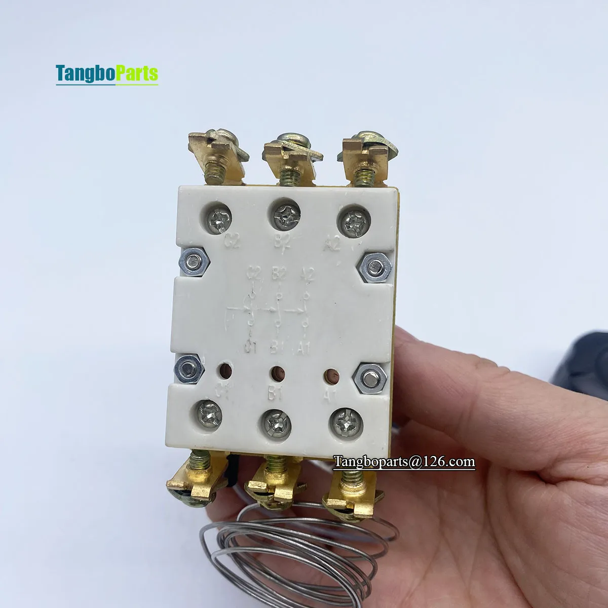 Oven Fryer Stove Parts 380V 32A 70CM Wire 6 Pins 30-110 Degree Safe Temperature Control Temperature Limiter Thermostat With Knob