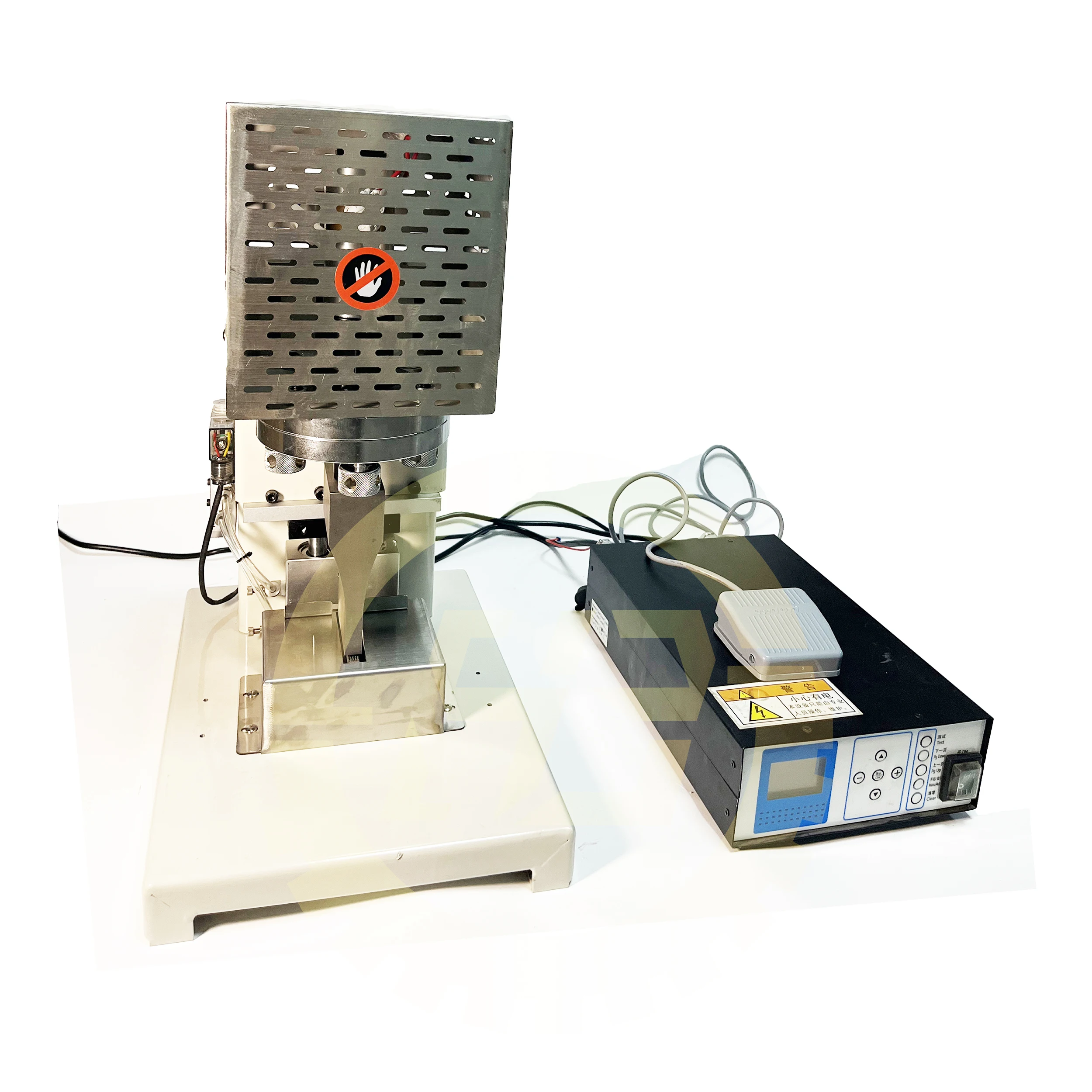 Hot Sale 20K 1800W Ultrasonic Welding Woven Machine For Polyester ribbon webbing Fabric Lanyard And Eas Tags