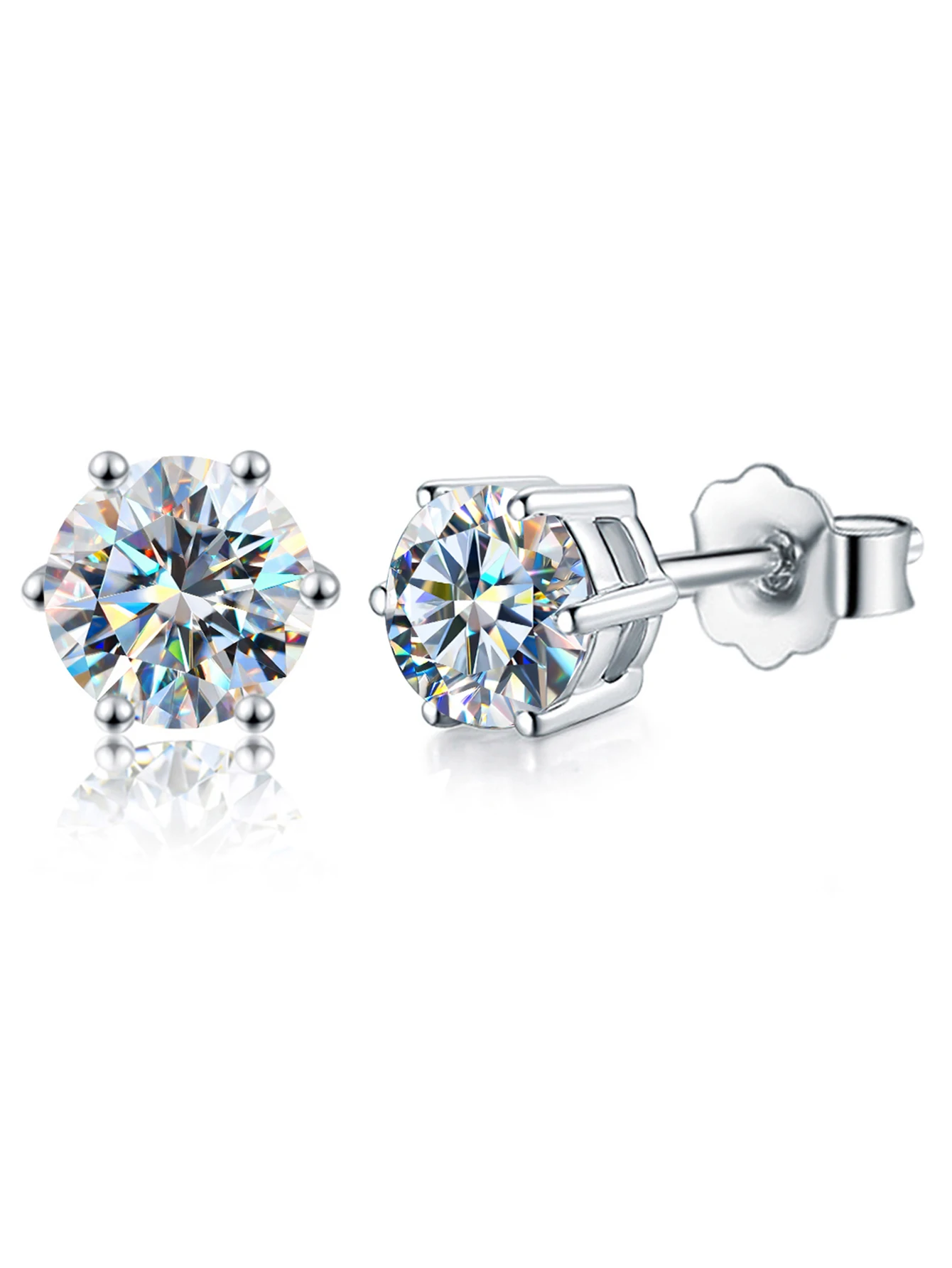 Luxury Designer  1ct Diamond  Moissanite Jewelry With Certificate Engagement Wedding Rings Set 925 Sterling Silver for Women
