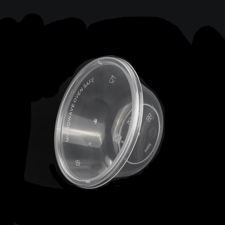 Disposable Take Away Food Box 16oz-48oz Plastic Togo Soup Salad Bowls with Lids Carton Packing Food Grade Single Compartment