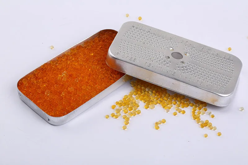 2024 Hot Sale Orange Silica Gel Desiccant Tin Box Indicating silica gel desiccant solid
