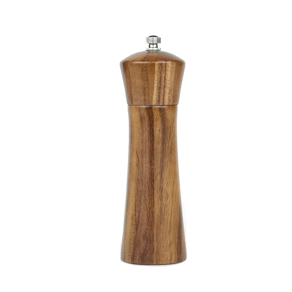 Adjustable Wooden Manual Pepper Grinder for Grinding Seasonings  Peppercorns Salt and Pepper Mills