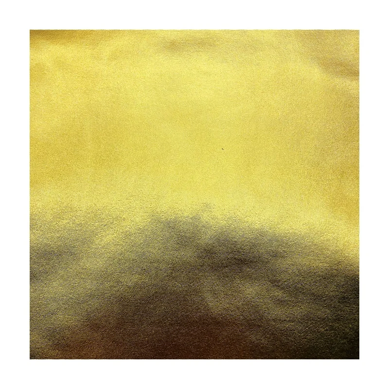 New Products  95%Polyester 5%Spandex with 100%PU Knitted Fabric 175gsm gold stamping fabric for cloth and dress
