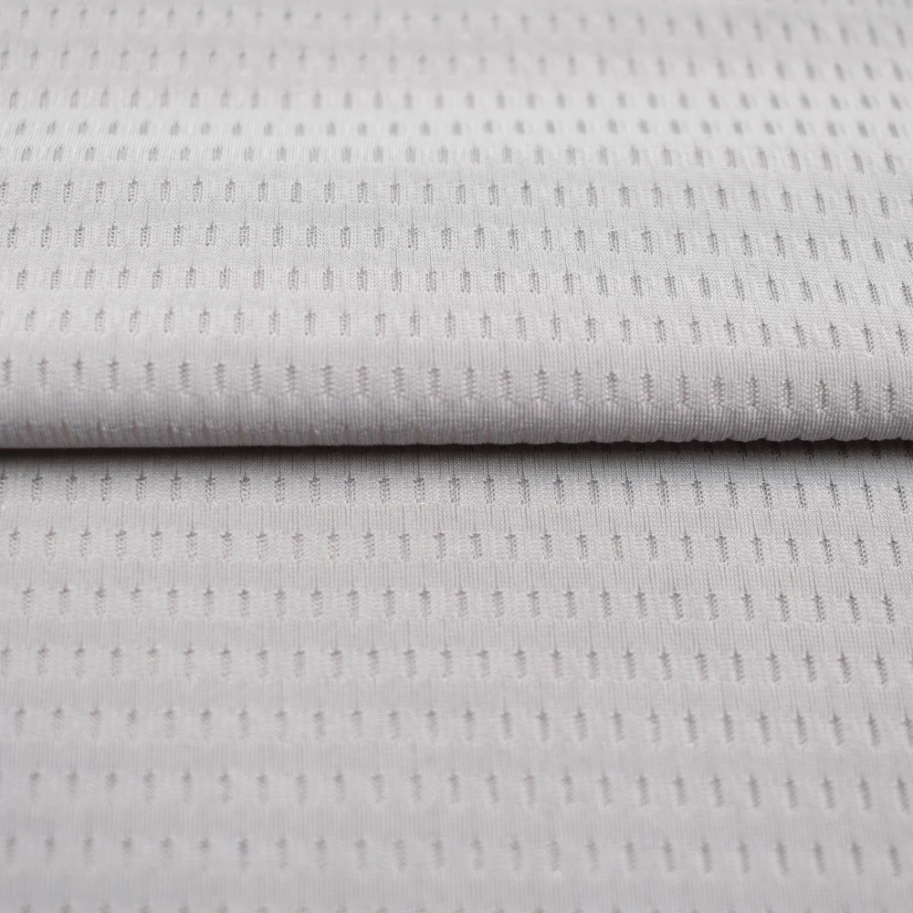 Cool feeling dry fit warp knitting 20 spandex stretch 80 nylon jacquard swimwear fabric for t-shirt