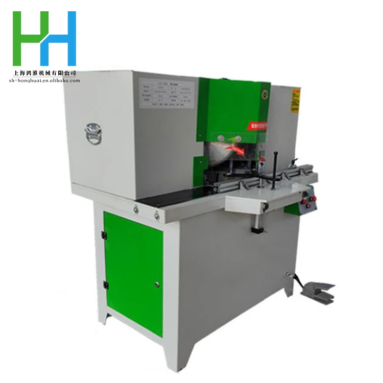 High precision industrial grade miter wood door and window frame 45 corner frame double head sawing machine