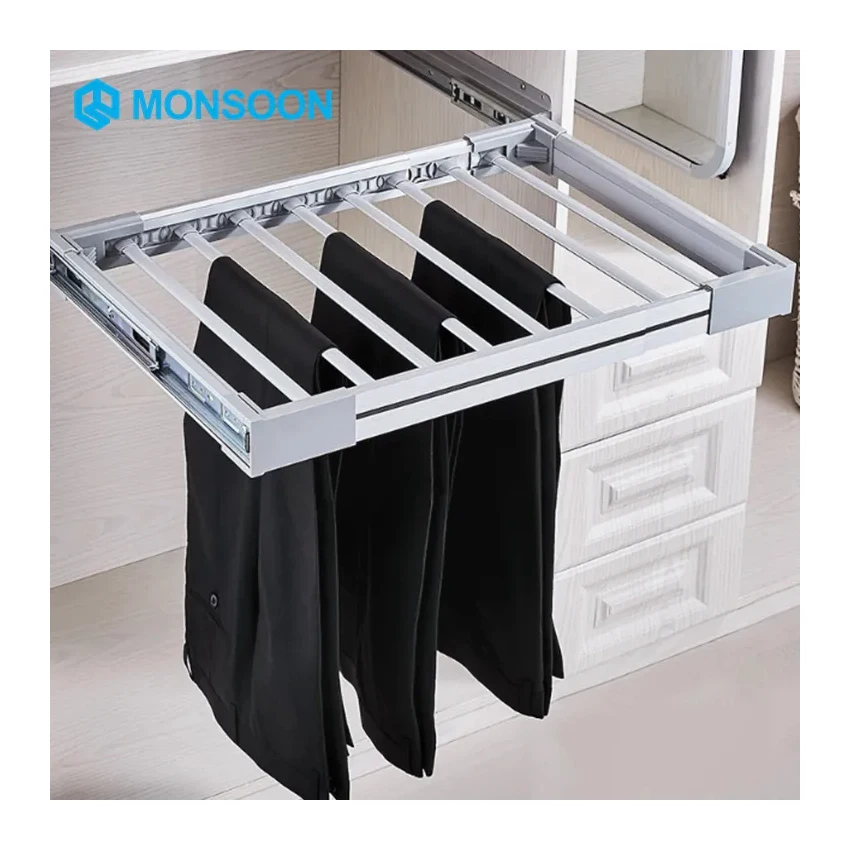 Аксессуары для гардероба MONSOON, многофункциональная стойка для брюк, выдвижная стойка для брюк для гардероба