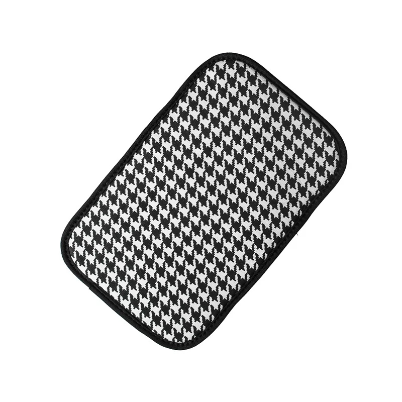Universal Car Armrest Box Cover Pad Houndstooth Decoration Car interior Protector for Arm Support