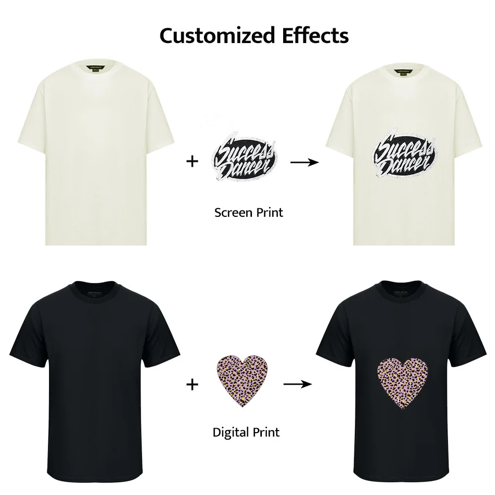 Custom Blank Casual Screen 3D Puff Printing French Cotton Blank Acid Washed Gym Fit Plain T Shirt