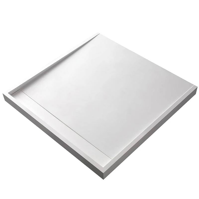 Luxurious Modern Cubicle Square Shower Tray White Artificial Slate Free-standing Bathroom Enclosures with Elegant Finish MC