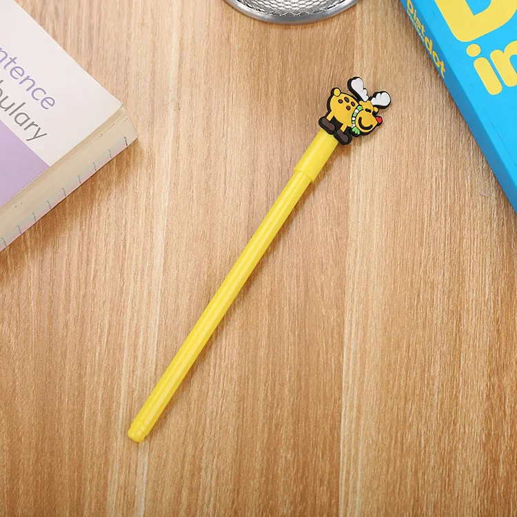 Excellent quality snowman Christmas bendable pen creative stationery gel ink  PVC soft stationery 0.5mm pen