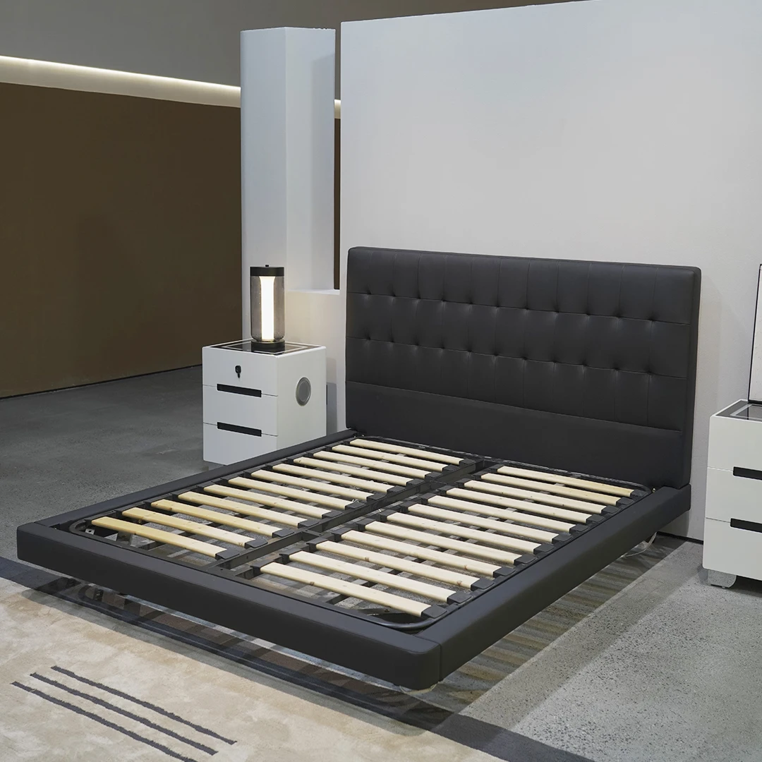 Hotel Bedroom Furniture Wooden King Size Double Bed Headboards For Queen Beds Adjustable Frame Bed Base