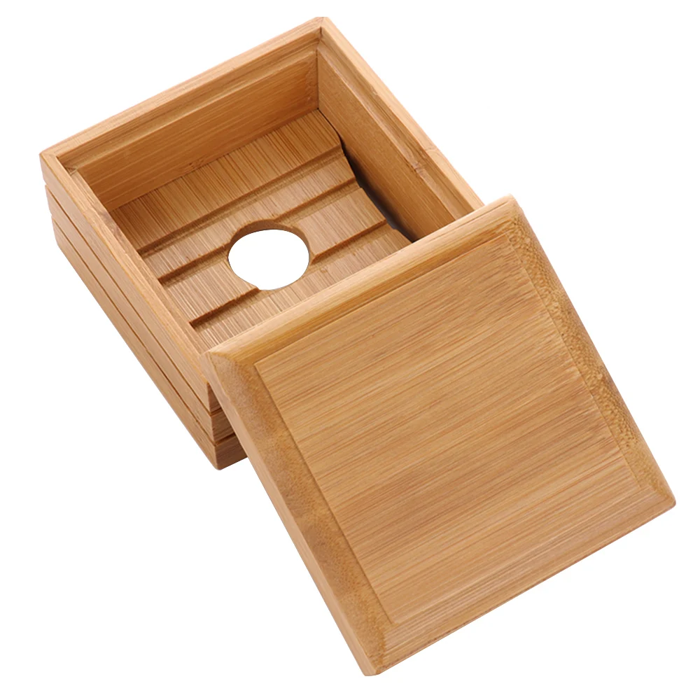 with lid eco soap container bamboo soap box