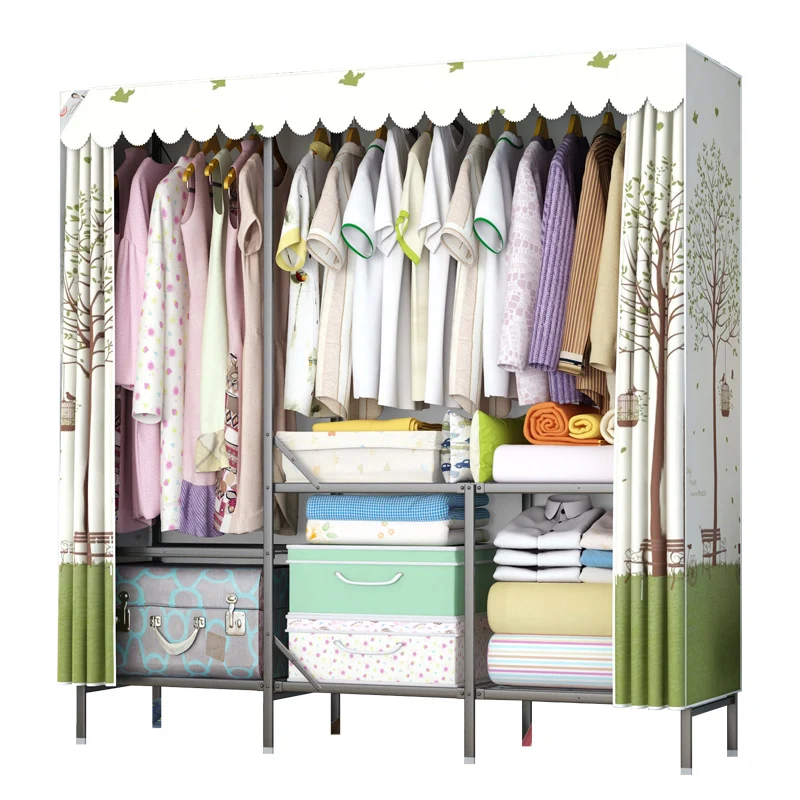 
LYKT-160 fabric baby wardrobe cabinet children small kindergarten wardrobe with factory price 