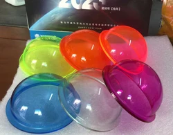 80mm Diameter Acrylic Hemisphere Dome Color Plastic Half Sphere With Flange Customized