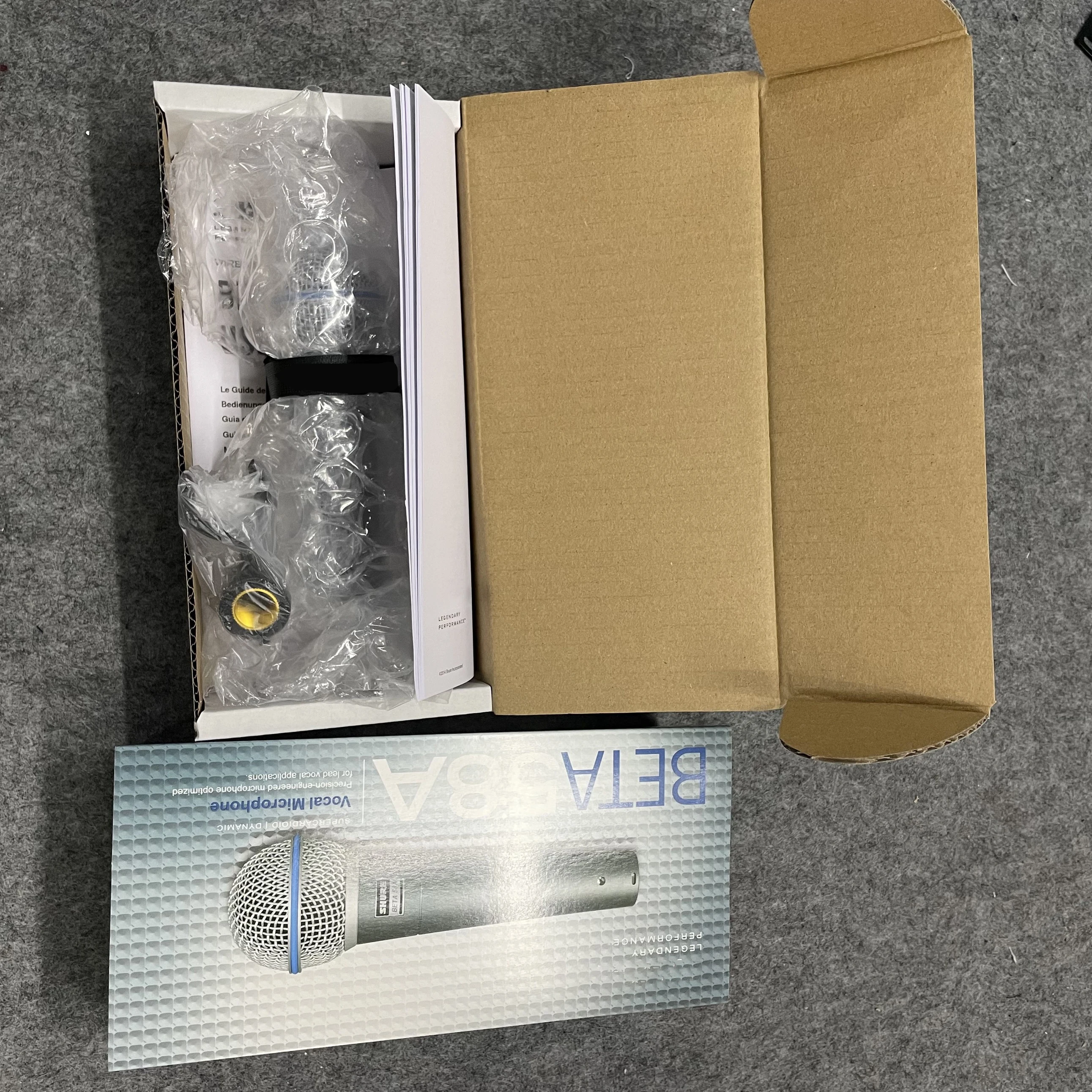 Проводной микрофон Beta58a Sm58, профессиональный звукозаписывающий кардиоидный динамический микрофон для караоке