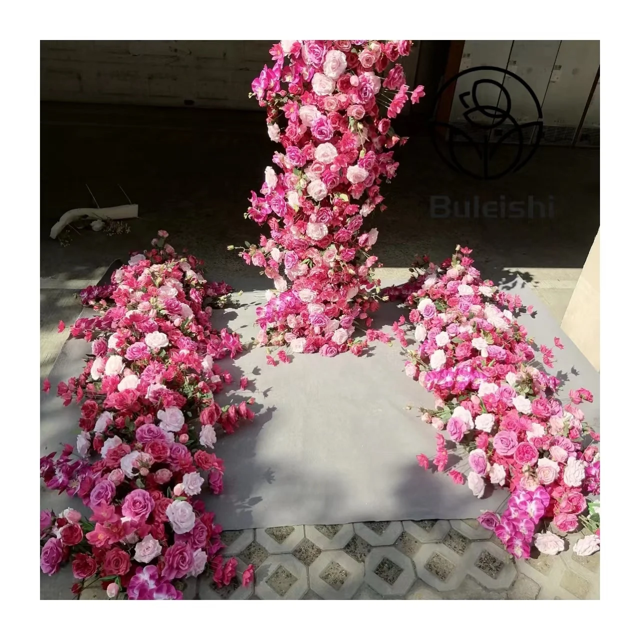 White Artificial Flowers Wedding Decoration Artificial Orchid Rose Flowers Bouquet Arrangement Artificial Flower Arch