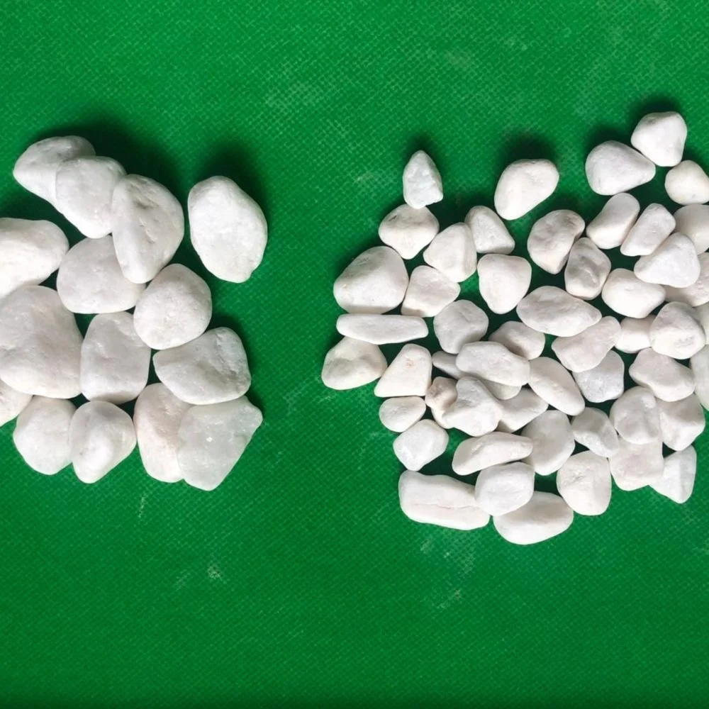 Landscaping 3-5mm snow white marble pebble