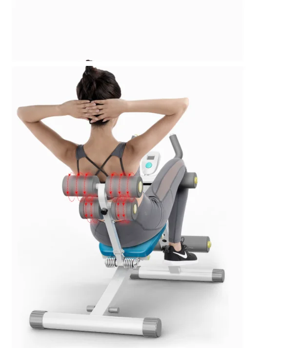 Abdominal Training Equipment Thin Waist Machine Foldable Sit Up Bench Body Workout Machine Weight Ab Fitness Trainer Ben