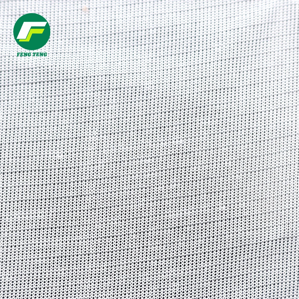 301 Customized Polyester 0.4 Thickness High Stretch Double Faced Knitted Lining Fabric for Leather