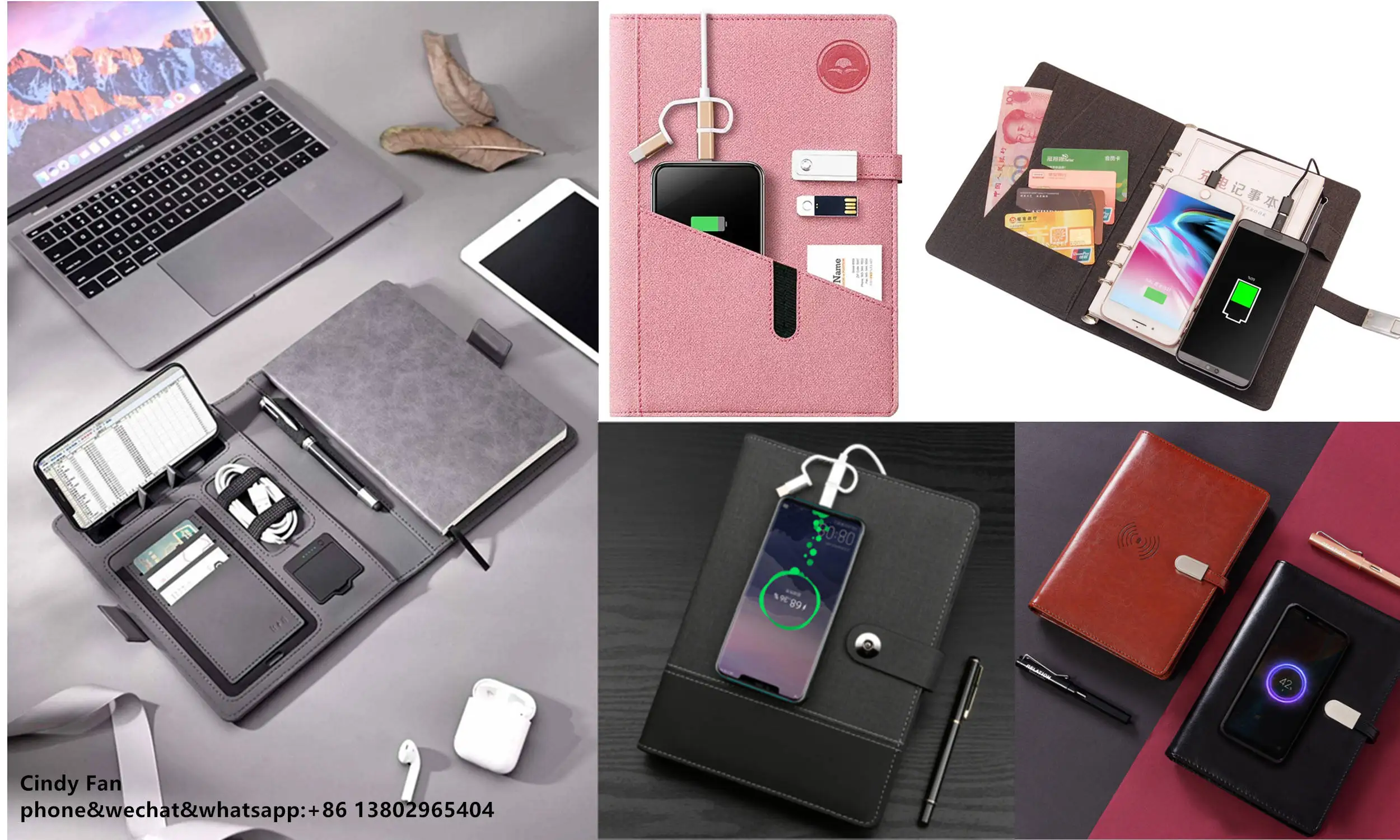 Пользовательский планировщик Power Bank дневник ноутбук с Powerbank и Usb флэш-накопитель
