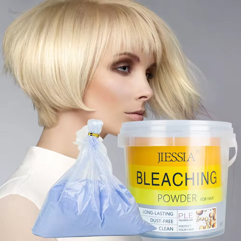 Wholesale price professional hair dye permanent hair styling powder level 9 low dust free bulk hair bleaching powder