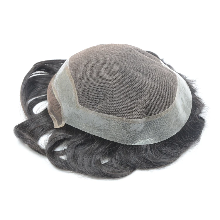 
8x10 in stock 6 inch lace with pu toupee,silk base men toupee 