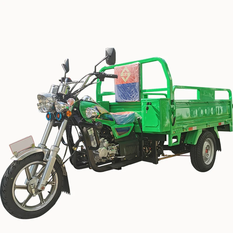 OEM/ODM factory high quality 150/175/200cc air cooled gasoline petrol three wheel  motor motorcycle cargo motorized tricycle