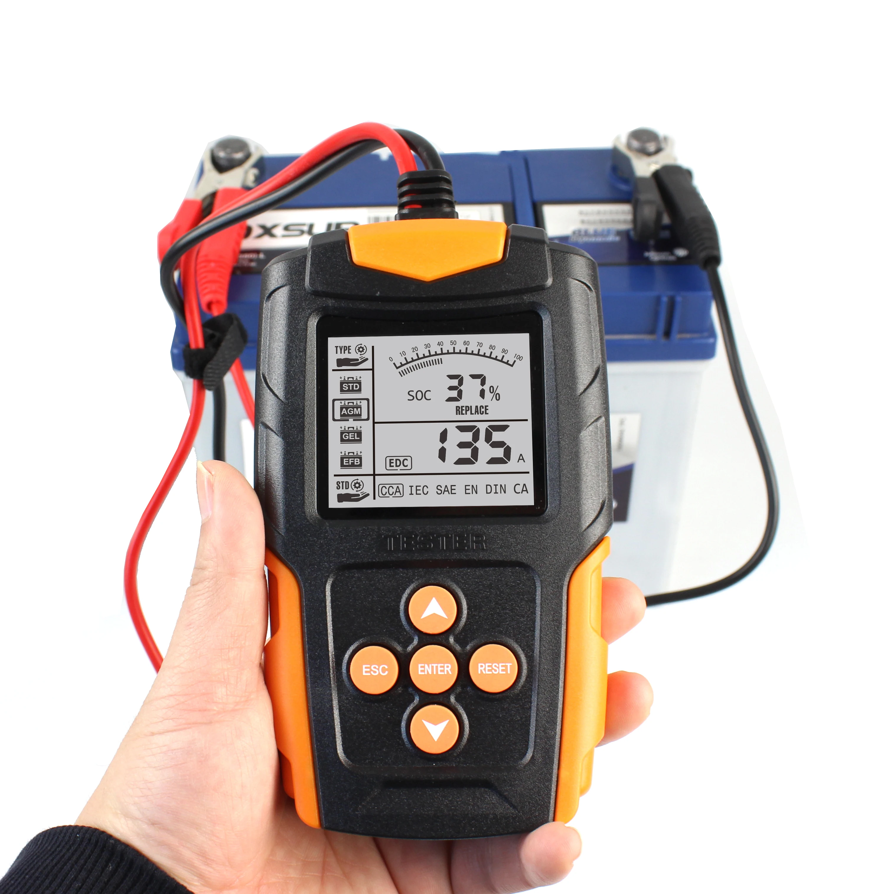 12v 24v 3-200a Analyzer Monitor Battery Tester for Wet Gel Flooded Lead Acid Battery