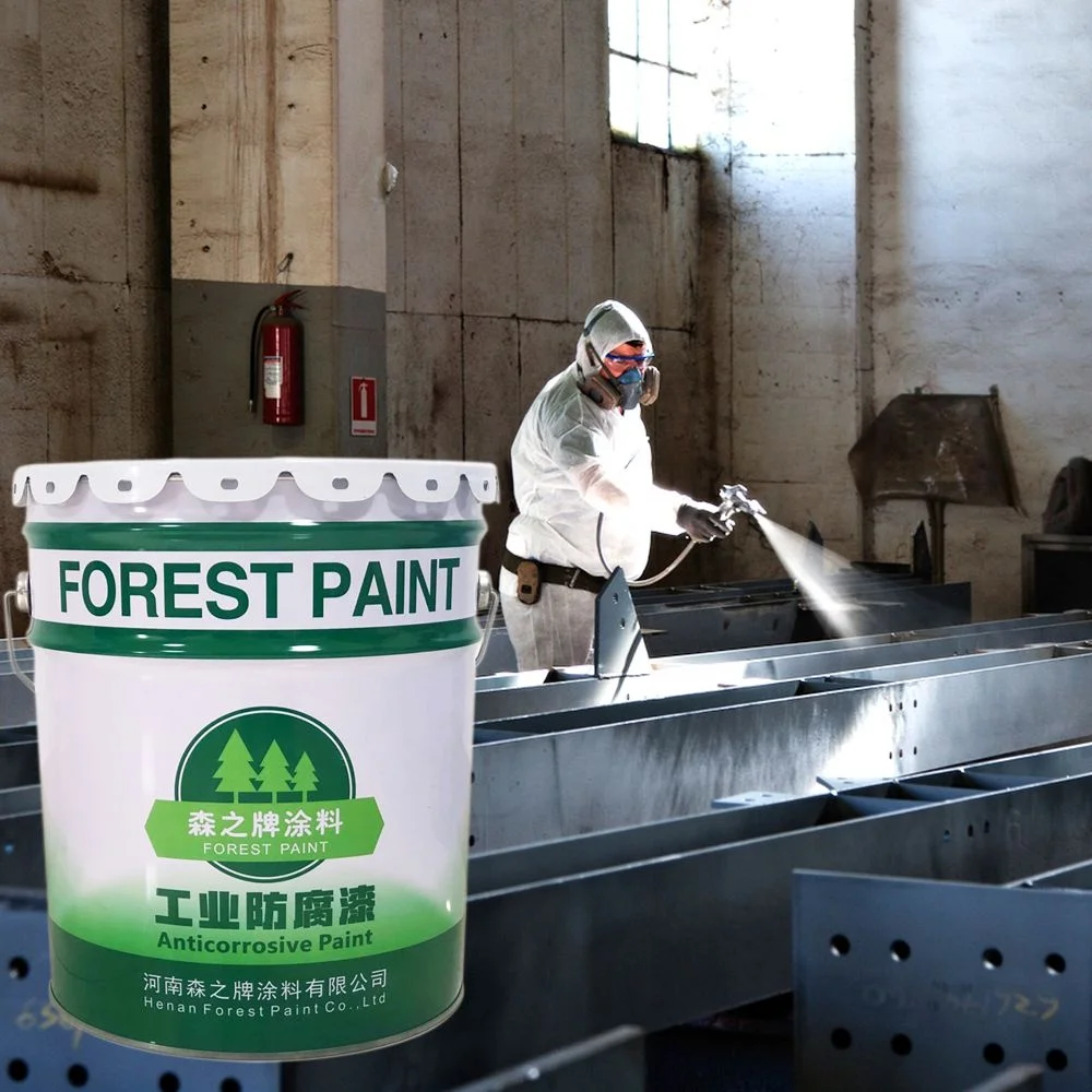 Двухкомпонентная акриловая полиуретановая кислотостойкая краска для верхнего слоя