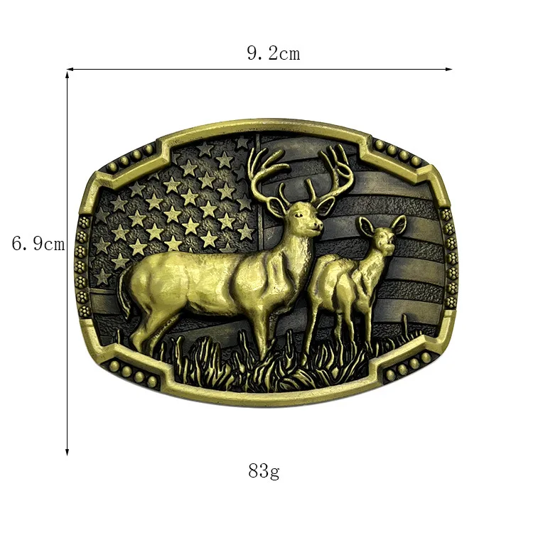 Manufacturer Wholesale Luxury Custom Logo Metal Brass Stainless Steel Zinc Alloy Western Cowboy Belt Buckles For Men